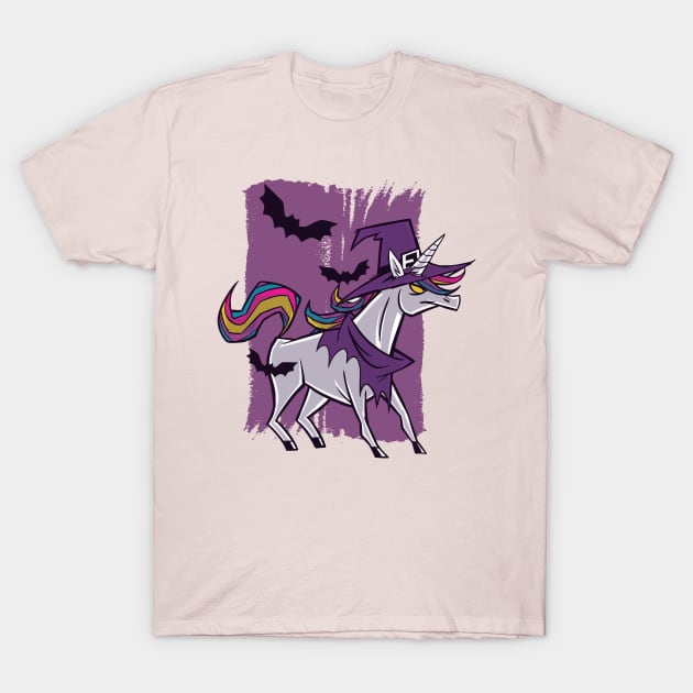 Halloween Witch Unicorn T-Shirt by Urban_Vintage